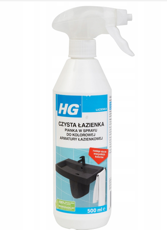 HG czysta łazienka - pianka w sprayu do kolorowej armatury