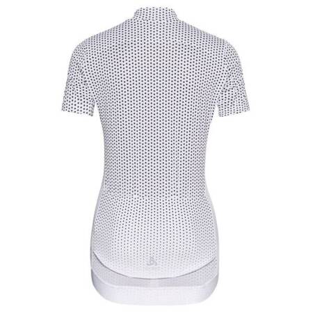 Koszulka tech. damska Odlo Stand-up collar s/s full zip ZEROWEIGHT ODLO