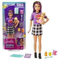 Lalka Barbie Skipper opiekunka + niemowlak akcesoria GRP11 ZA5084