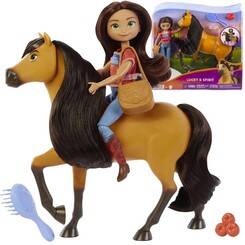 Mattel Lalka + koń Mustang Duch wolności Spirit Lalka na koniu ZA4924
