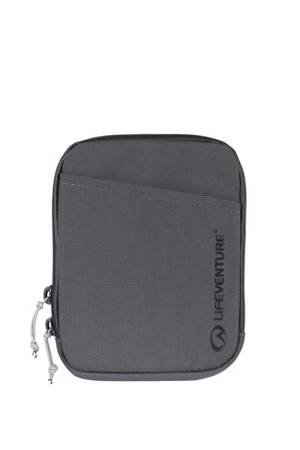 RFID TRAVEL NECK POUCH, RECYCLED, GREY LIFEVENTURE