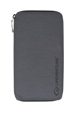RFID TRAVEL WALLET, RECYCLED, GREY LIFEVENTURE