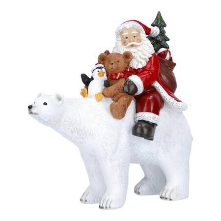 T-Św. Mikołaj na niedźwiedziu polarnym 24,5x11,5x2