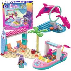 121-piece MEGA Barbie Color Reveal blocks Adventure with dolphins za5425