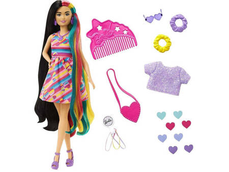 Barbie Totally Hair doll Colorful hair accessories hearts HCM90 ZA5085