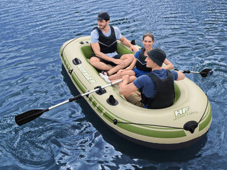 Bestway Inflatable Pontoon + Paddles 294 x 137cm Voyager X3 Raft Set 65164