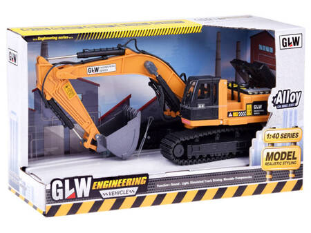 Construction vehicle Excavator car with sound and light ZA5012