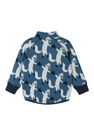 Fleece sweater REIMA Ornament Blue Ocean