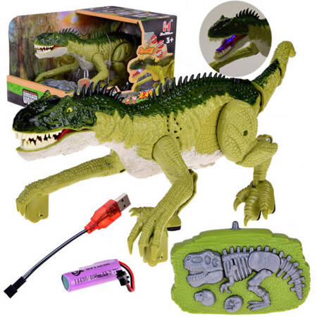 Green Dinosaur prehistoric toy controlled by remote control RC0632