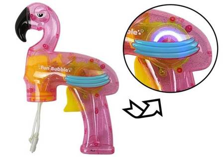 Soap Bubble Gun Flamingo Pink