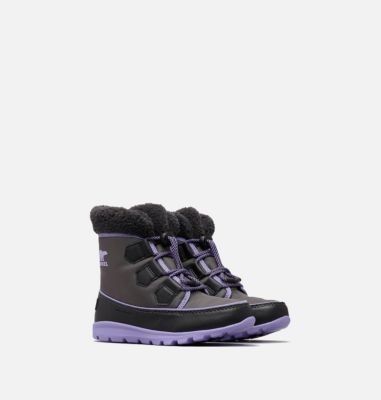 Buty zimowe SOREL CHILDRENS WHITNEY™ CARNIVAL Dark Grey, Pais