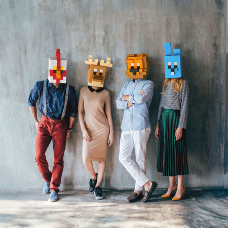 VoxArt Hipsters | Cubeheads, 395 | Pixio®