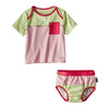 Kostium kąpielowy Patagonia Infant Little Sol Swim Set róż limonka