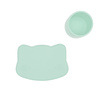 Zamykany silikonowy pojemnik Kotek We Might Be Tiny - Minty Green