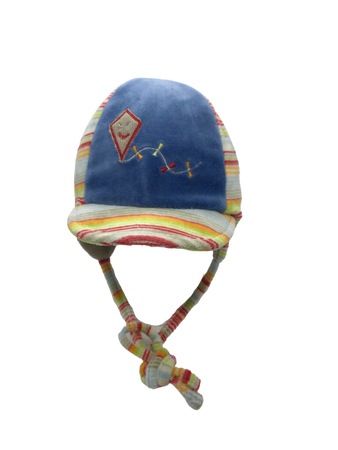 Czapka dziecięca jesienna zimowa Doll z troczkami i daszkiem 