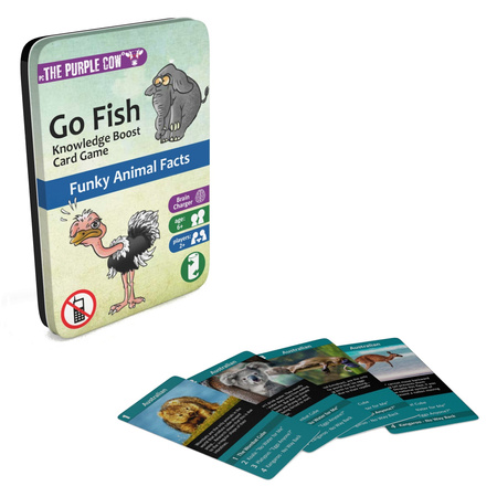 Podróżna gra karciana Kwartet The Purple Cow - Go Fish Zwierzęta