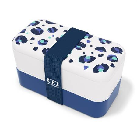 MB-Lunchbox Bento Original, Graphic Leopard Blue