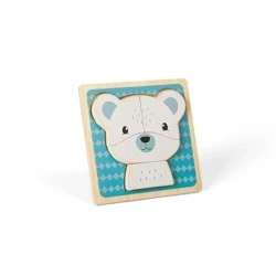 Drewniane puzzle Miś Polarny | Bigjigs Toys®