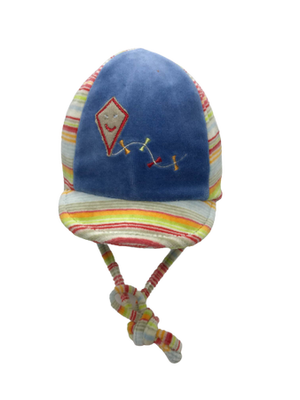 Czapka dziecięca jesienna zimowa Doll z troczkami i daszkiem 