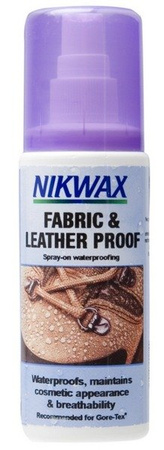 Impregnat do obuwia tkanina i skóra NIKWAX Fabric Leather Proof Spray-on 125ml 