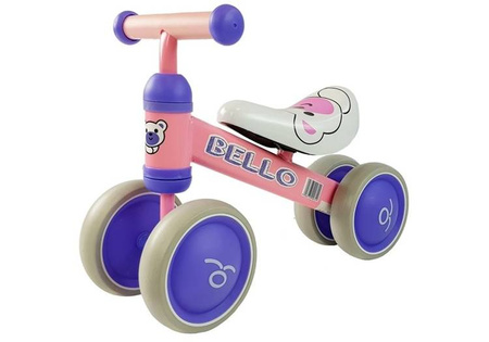 Balance Bike Bello Double Wheels Pink