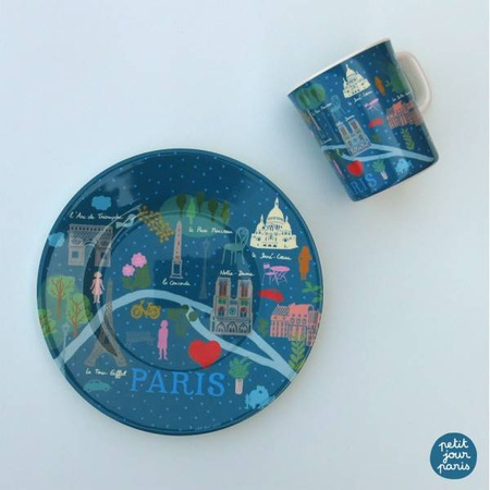 Talerz deserowy fi 20 cm Paryż Emilii | Petit Jour Paris®