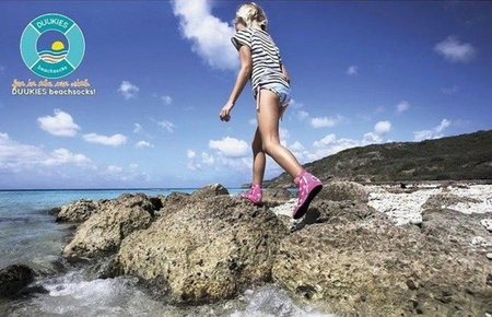 Duukies Beachsocks Muffin Grery Pink