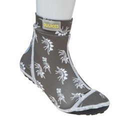 Duukies Beachsocks Dino Grey White