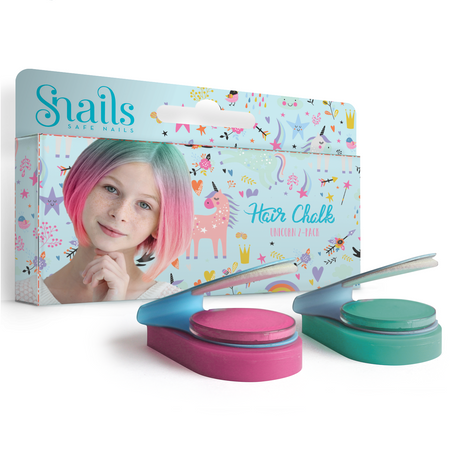 Zmywalne kredy do włosów Hair Chalk 2 szt Snails - Unicorn