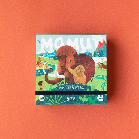 Puzzle kieszonkowe z grą obserwacyjną Mamut | Londji®