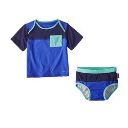 Kostium kąpielowy Patagonia Infant Little Sol Swim Set niebieski