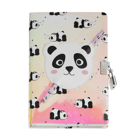 Pamiętnik holograficzny na kłódkę Miquelrius - Panda