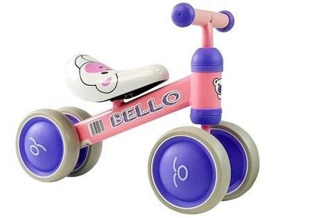 Balance Bike Bello Double Wheels Pink