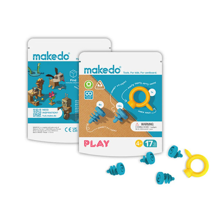 Zestaw narzędzi do konstruowania DIY Makedo - Play 17 el.