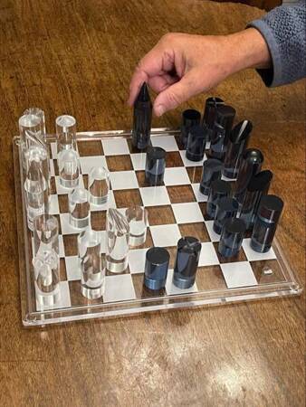 LL-Gra akrylowa, Chess & Draughts Set