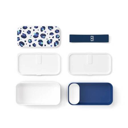 MB-Lunchbox Bento Original, Graphic Leopard Blue