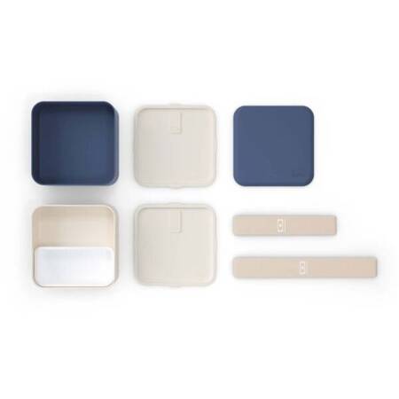 MB-Lunchbox Bento Square, Blue Natural