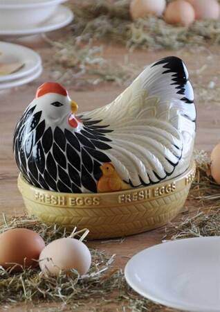 MC-Pojemnik Kura ceramiczna do przechowywania jaj