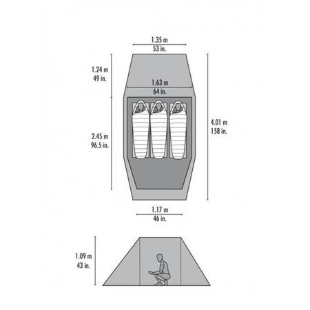 Namiot 3-osobowy tunelowy MSR Tindheim 3 MSR