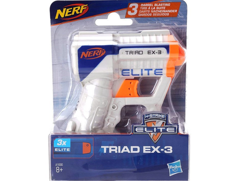 Nerf PISTOLET N-Strike Traid Ex-3 naboje