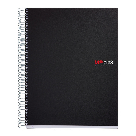 Notebook Miquelrius A4 NB8 BLACK 200 stron kratka