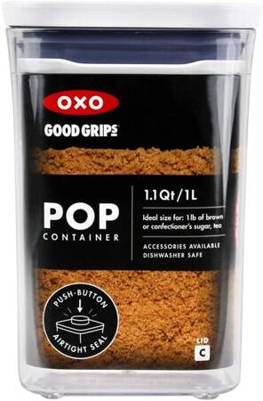 OXO-Pojemnik POP 1l. kwadrat S niski, Good Grips