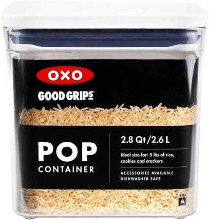 OXO-Pojemnik POP 2,6l. kwadrat L niski, Good Grips