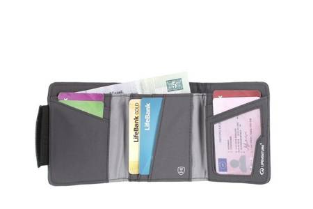 RFID WALLET, RECYCLED, GREY LIFEVENTURE