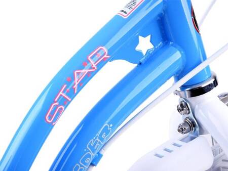 RoyalBaby Rower dziewczęcy STAR GIRL 16cal koszyk kółka boczne RB16G-1