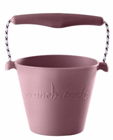 Składane wiaderko do wody i piasku Scrunch Bucket - Pudrowy Róż