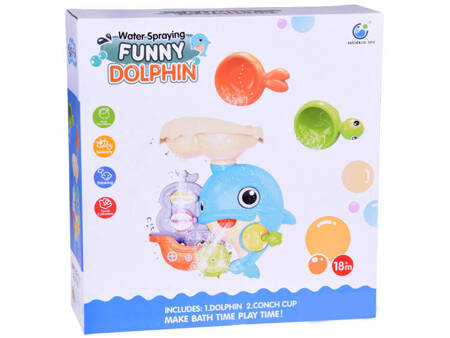 Wesoły Delfin zabawka do kąpieli + łódka z pingwinami ZA5064
