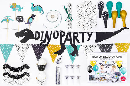 Zestaw dekoracji party - Dinozaury