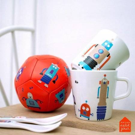 Zestaw sztućców dla dziecka, 2 el., Roboty | Maison Petit Jour®